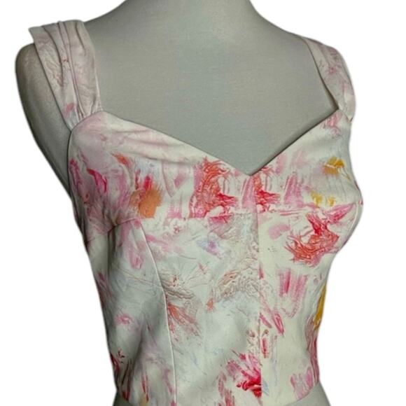 NWOT BCBGMaxAzria Printed Sweetheart Neckline Crop Top – Sz S - Picture 5 of 10
